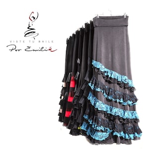 FALDA FLAMENCA con encaje
