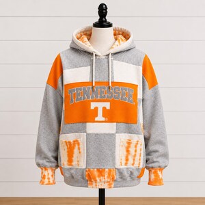 Upcycled Tennessee Volunteers Patchwork Hoodie