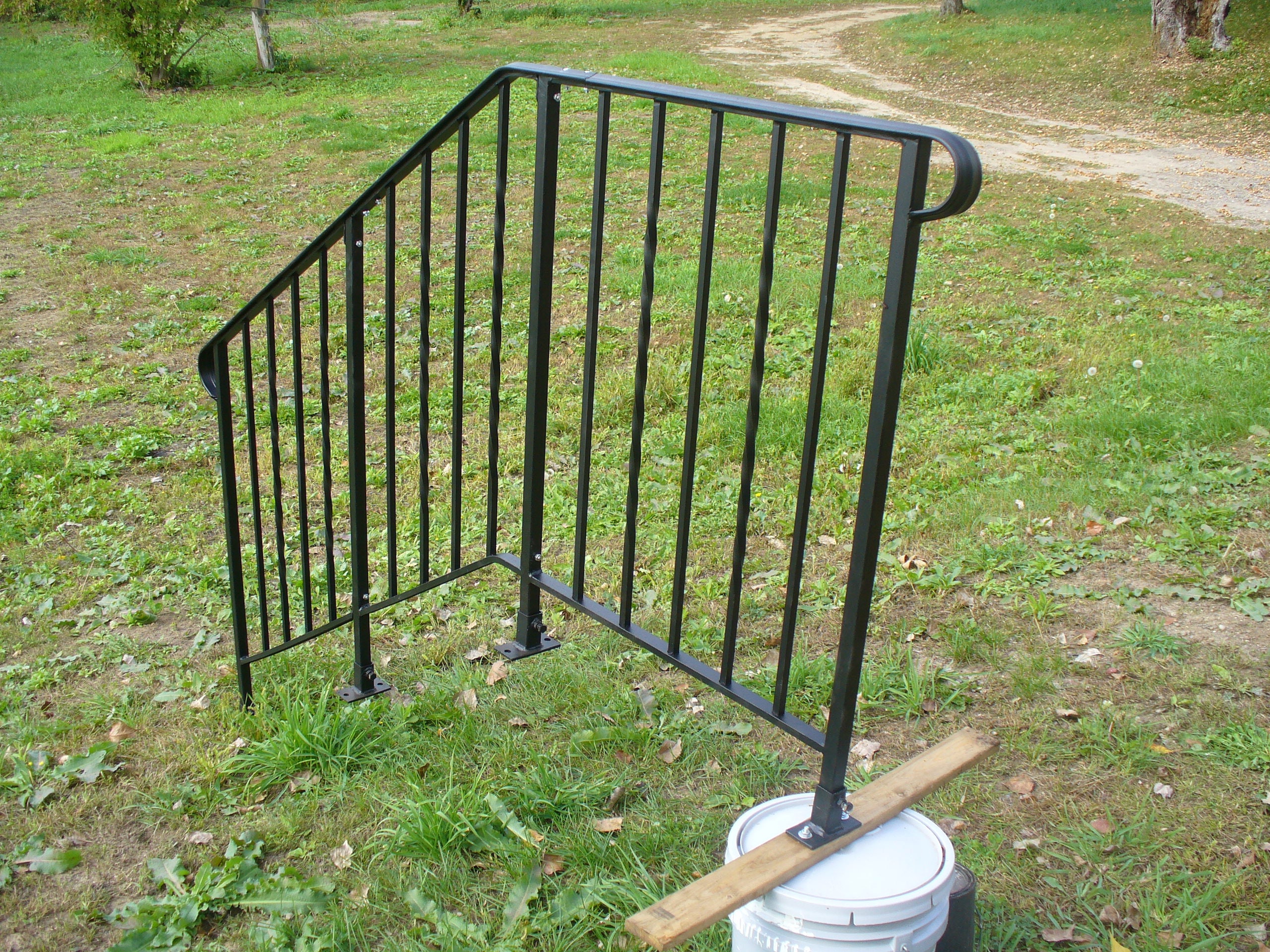 Railing for Steps With 4 Step or 5 Steps and 2 Ft to 4 Ft. Landing ...