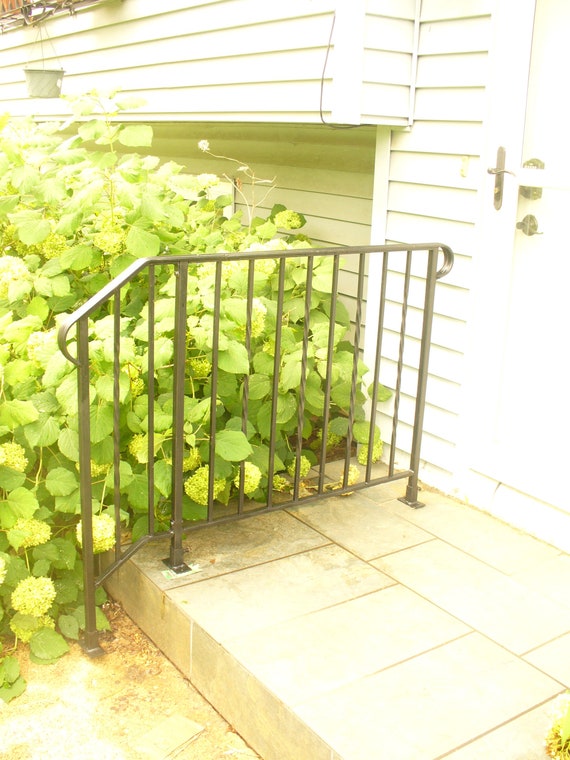 Railing For A Steps With One Step And 2 Ft To 4 Ft Landing Etsy