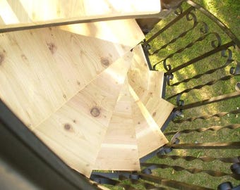 Cedar wood on the steps For 60" & 64".