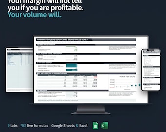 Shopify Store Economics Bundle 2026 | Break-Even, Ad Spend, Plan Compare (Google Sheets)