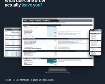 Shopify Profit Calculator 2026 | Store Margin & Fee Spreadsheet (Google Sheets, Excel)