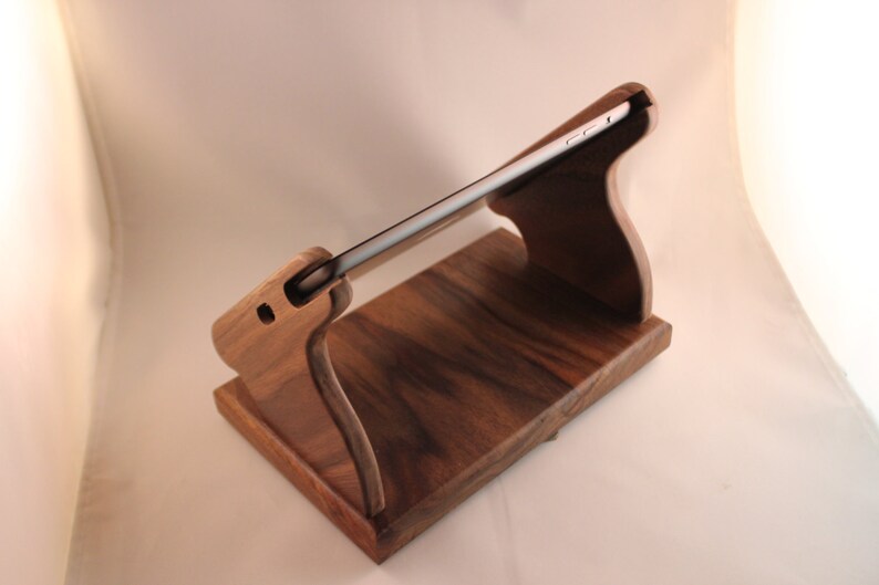 Black Walnut Ipad Mini Stand With Swivel Base for Square and Etsy