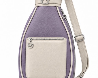 Personalized Top Grain Genuine Leather Handmade Woman Tennis Bag