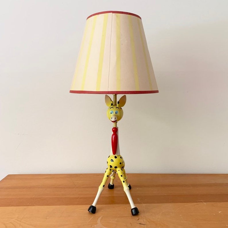Table Lamp 50 60s Wooden Giraffe Nursery Decor Lamps Home Living Vadel Com Table Lamp 50 60s Wooden Giraffe, Giraffe Table Lamp Nursery