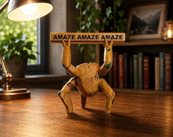Project Hail Mary Rocky Figure, Rocky Inspired Figurine With Quote Signs, Project Hail Mary Desk Decor, Sci Fi Book Fan Gift, Rocky Figurine