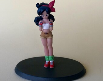 1984 Dragon Ball. Female Action Figure: Launch. Rubber Manga Doll Figurine. Japanese anime TV series. Saiyan manga nostalgia. Anime statue.