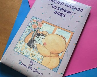 Vintage Forever Friends Telephone Index by Deborah Jones 80s Rare Andrew Brownsword phone book