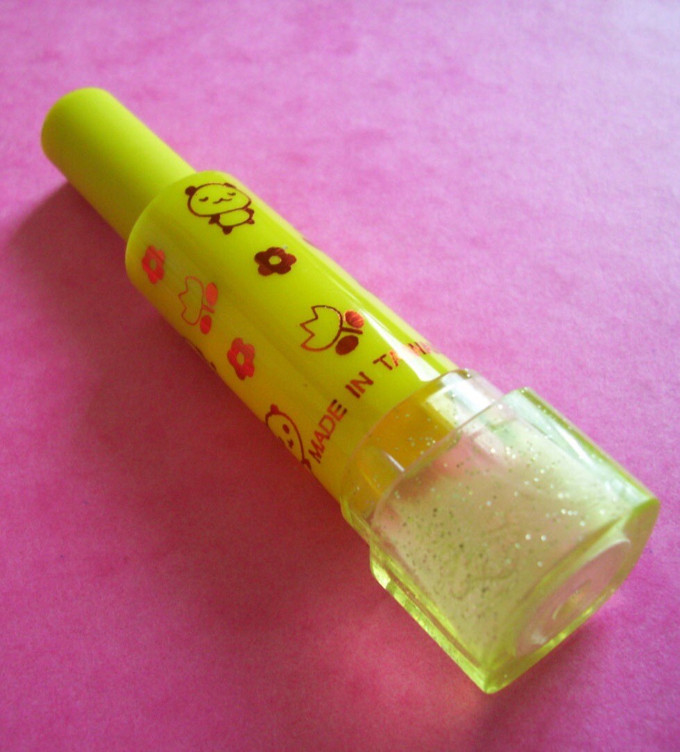 Yellow Lipstick Eraser. Vintage Kitty Erasers. Kawaii Cased Etsy