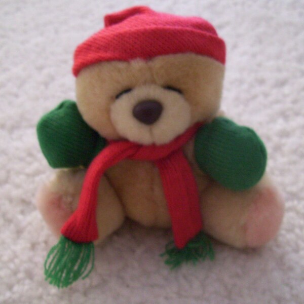RESERVED for Elpida. Not for Sale. Forever Friends Teddy Bear. Vintage Teddy Bear.  Winter Teddy Bear. Soft Plush Toy.