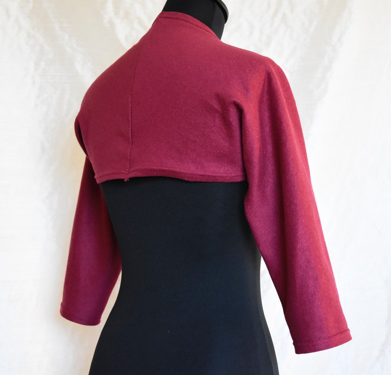 Knitted Organic Hemp and Cotton Boléro Sleeves to the Elbow Etsy