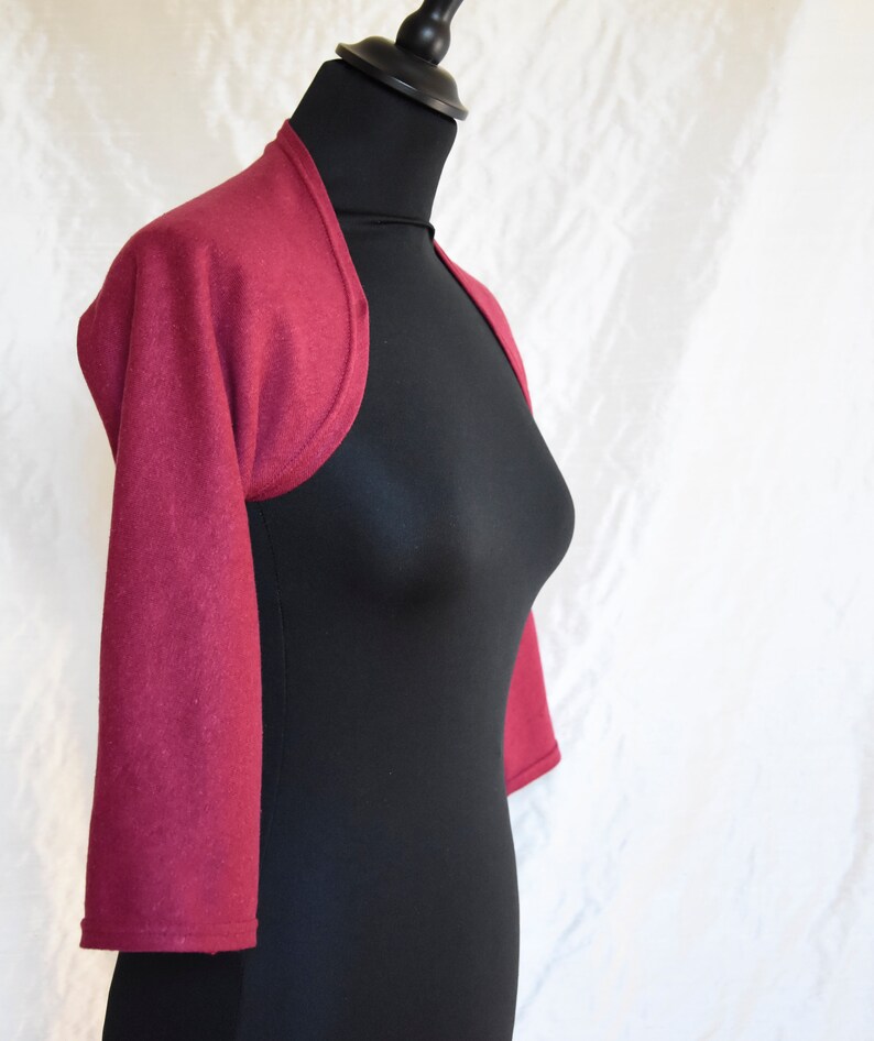 Knitted Organic Hemp and Cotton Boléro Sleeves to the Elbow Etsy