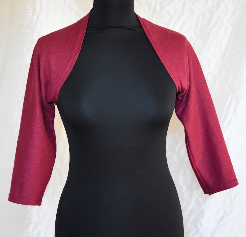 Knitted Organic Hemp and Cotton Boléro Sleeves to the Elbow Etsy