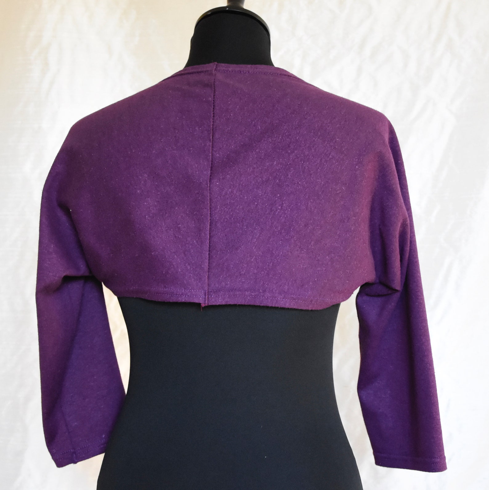 Knitted Organic Hemp and Cotton Boléro Sleeves to the Elbow Etsy