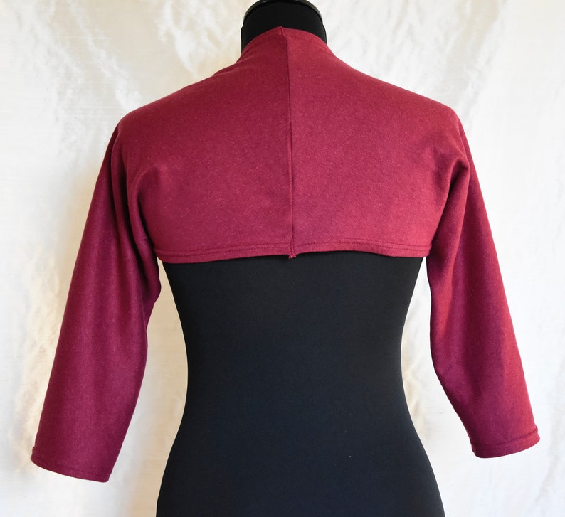 Knitted Organic Hemp and Cotton Boléro Sleeves to the Elbow Etsy