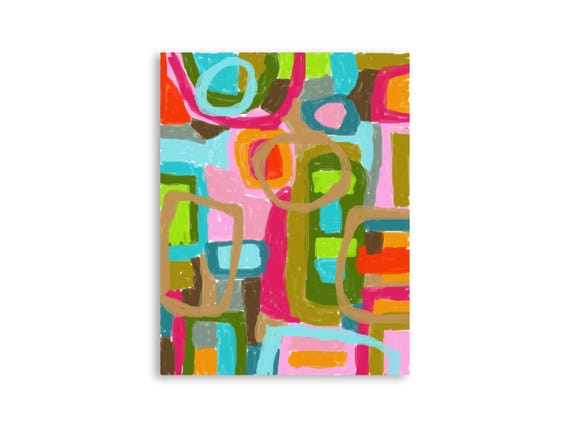 Printable abstract wall art, decorative printable abstract art print