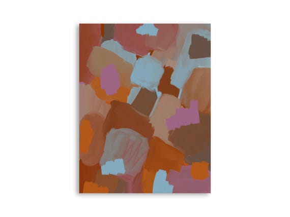 Printable abstract wall art, decorative printable abstract art print, printable abstract painting