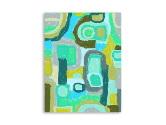 Printable abstract wall art, decorative printable abstract art print