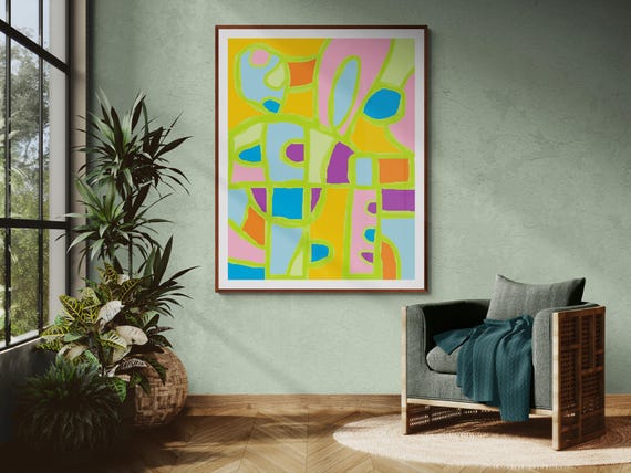 Printable Abstract Art Print: Modern Wall Decor (Digital Download)