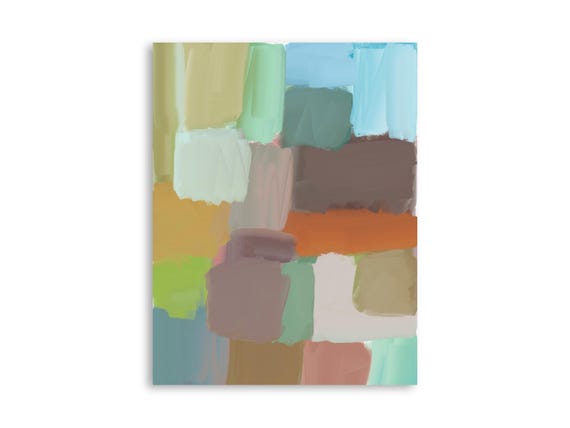 Printable abstract wall art, decorative printable abstract art print, printable abstract painting