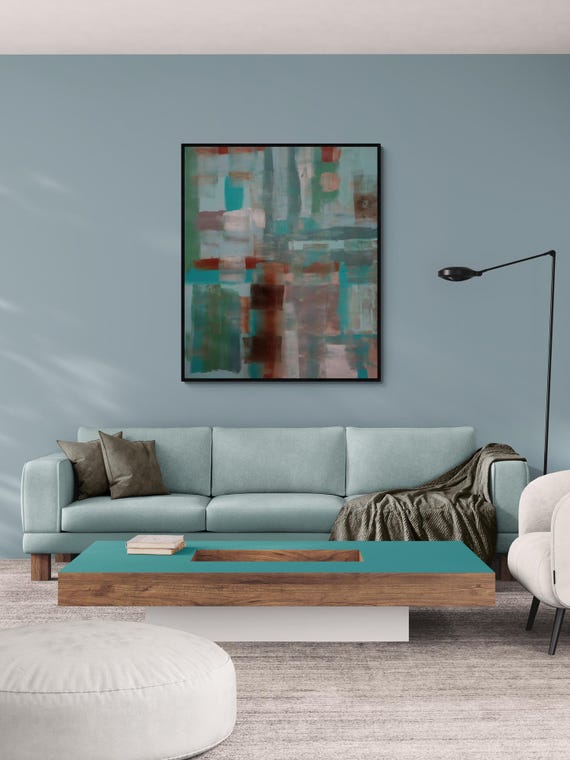 Abstract Art Print: Modern Decorative Painting (Digital Download)