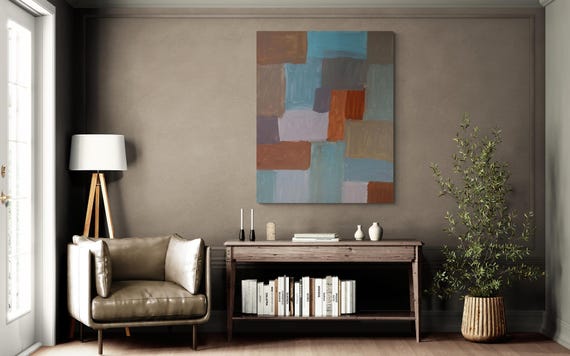 Abstract Art Print: Modern Decorative Painting (Digital Download)