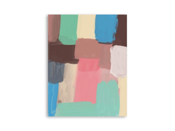 Printable abstract wall art, decorative printable abstract art print, printable abstract painting