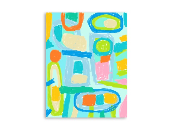Printable abstract wall art, decorative printable abstract art print