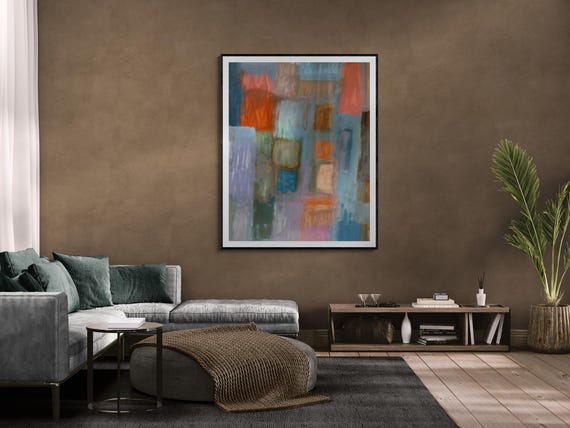 Abstract Art Print: Modern Decorative Painting (Digital Download)