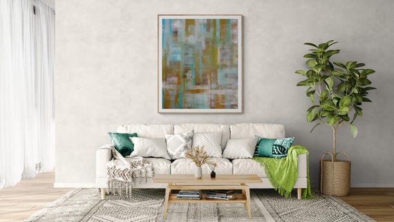 Abstract Art Print: Modern Decorative Painting (Digital Download)