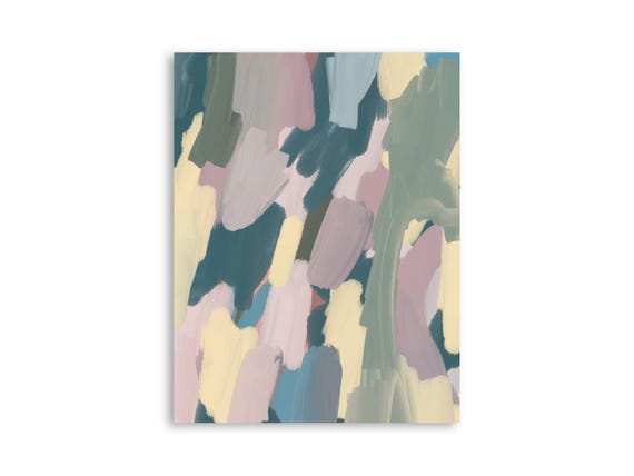 Printable abstract wall art, decorative printable abstract art print, printable abstract painting