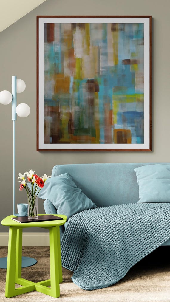 Abstract Art Print: Modern Decorative Painting (Digital Download)