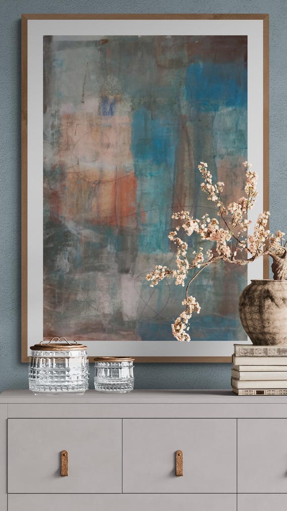 Printable Abstract Art Painting: Modern Wall Decor (Digital Download)