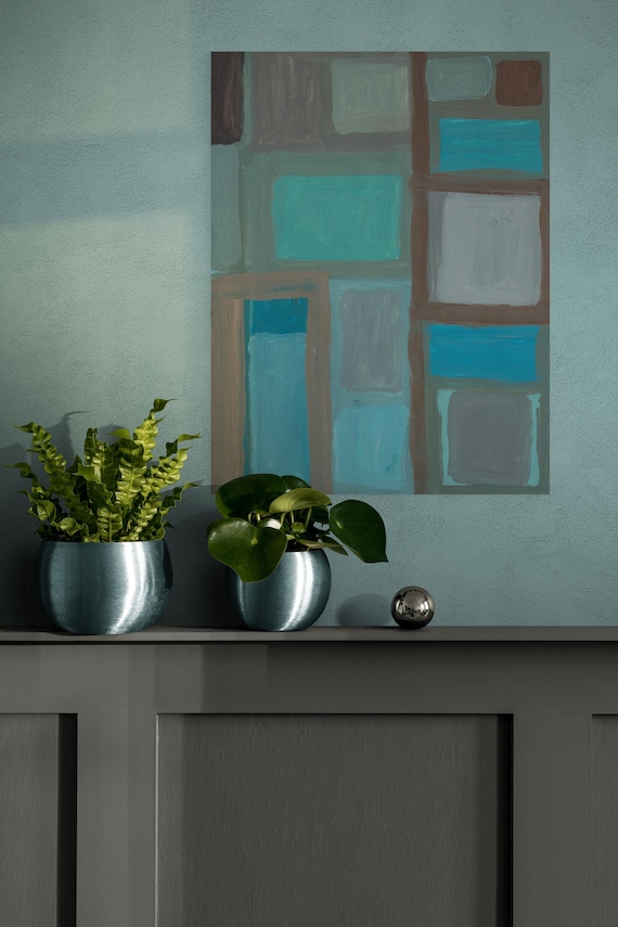 Printable Abstract Art Painting: Modern Wall Decor (Digital Download)