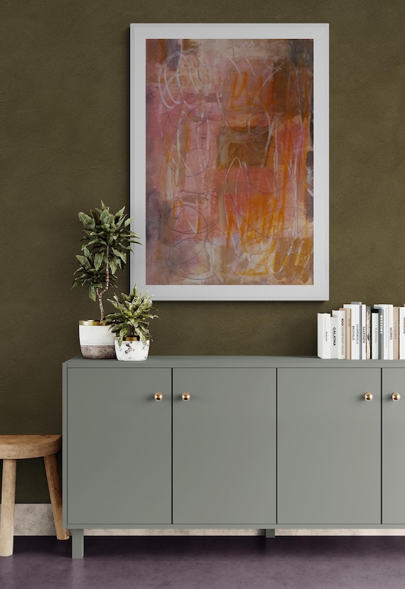 Printable Abstract Art Painting: Modern Wall Decor (Digital Download)