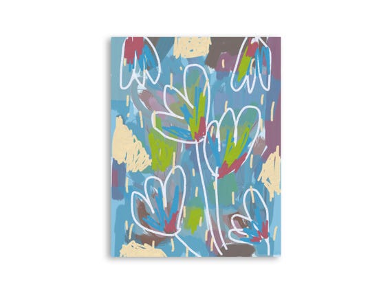 Printable abstract wall art, decorative printable abstract art print, printable abstract painting
