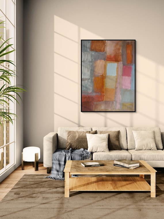 Abstract Art Print: Modern Decorative Painting (Digital Download)