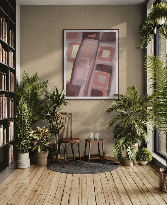 Printable Abstract Art Print: Modern Wall Decor (Digital Download)