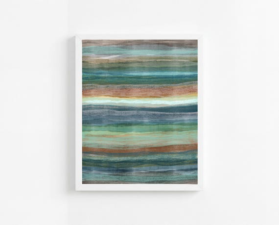 Printable Abstract Painting Wall Art, Colorful Modern Retro Decorative Art, (Digital Download)