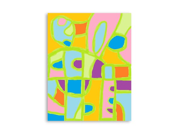 Printable abstract wall art, decorative printable abstract art print