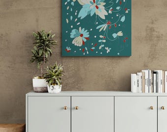 Printable Floral Wall Art: Decorative Flower Illustration (Digital Download)