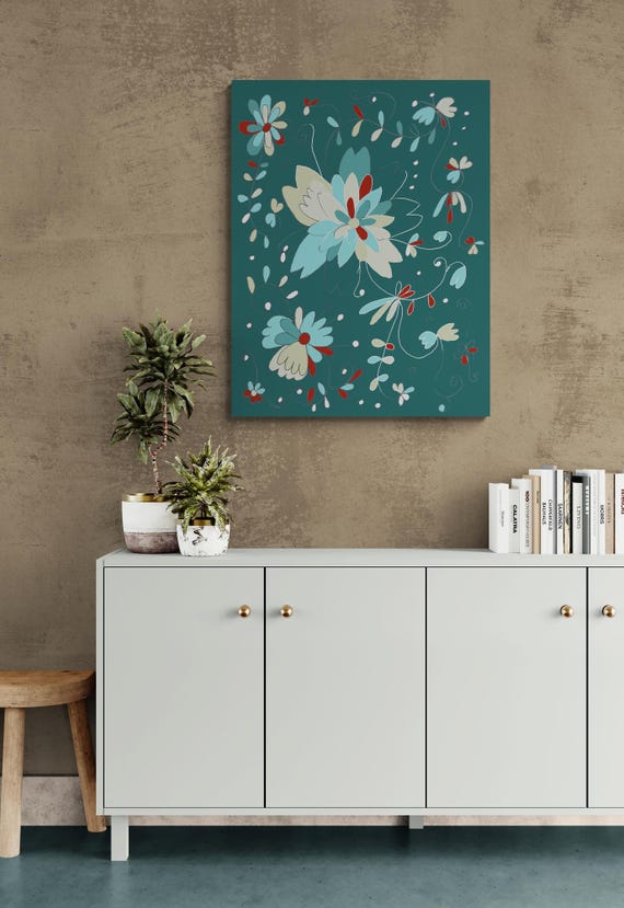 Printable Floral Wall Art: Decorative Flower Illustration (Digital Download)