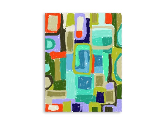 Printable abstract wall art, decorative printable abstract art print