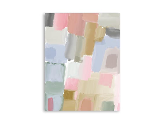 Printable abstract wall art, decorative printable abstract art print, printable abstract painting