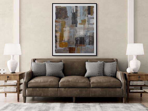 Abstract Art Print: Modern Decorative Painting (Digital Download)