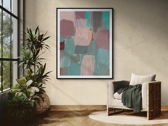 Printable Abstract Art Print: Modern Wall Decor (Digital Download)