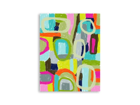 Printable abstract wall art, decorative printable abstract art print