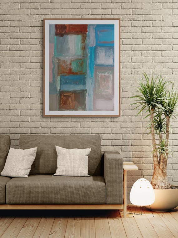 Abstract Art Print: Modern Decorative Painting (Digital Download)