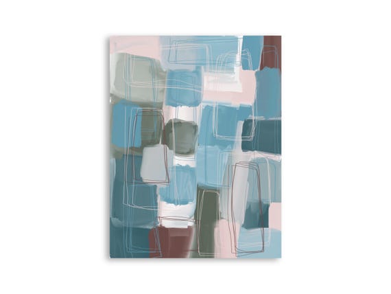 Printable abstract wall art, decorative printable abstract art print, printable abstract painting
